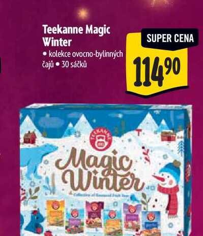 Teekanne Magic Winter kolekce ovocno-bylinných čajů  30 sáčků