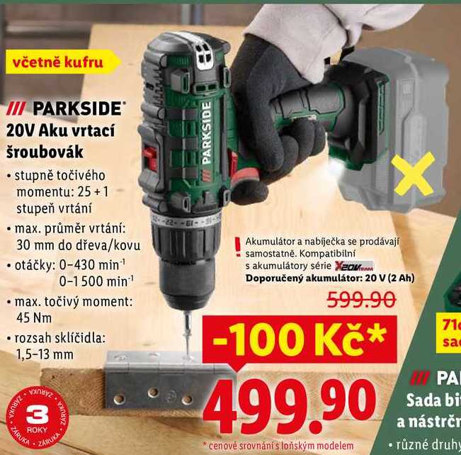 20V Aku vrtací šroubovák