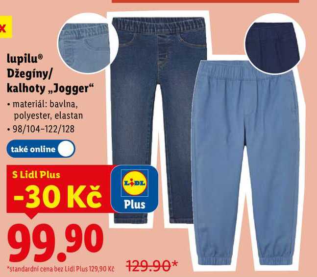 lupilu Džegíny/kalhoty „Jogger"