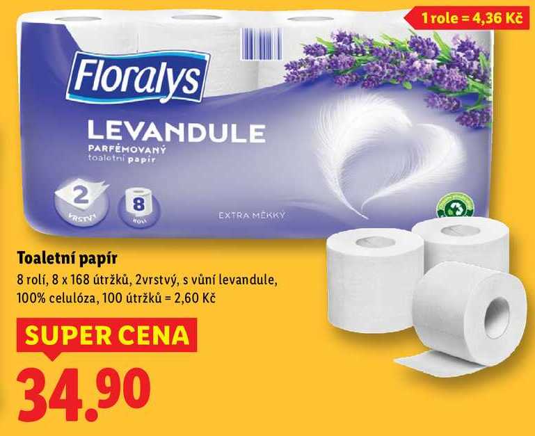 Toaletní papír, 8 rolí