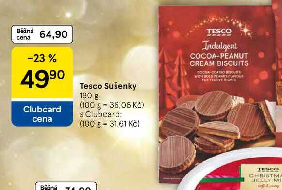 Tesco Sušenky, 180 g