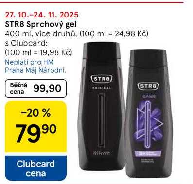 STR8 Sprchový gel, 400 ml, více druhů