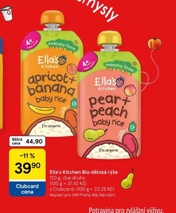 Ella's Kitchen Bio dětská rýže, 120 g 