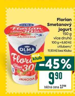 Florian Smetanový jogurt 150 g