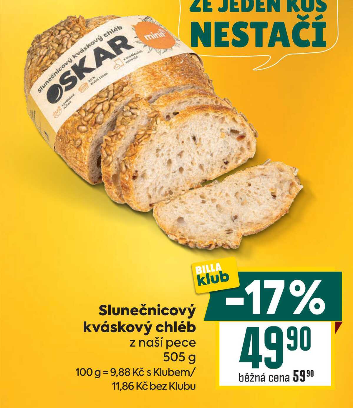 Slunečnicový kváskový chléb z naší pece 505 g