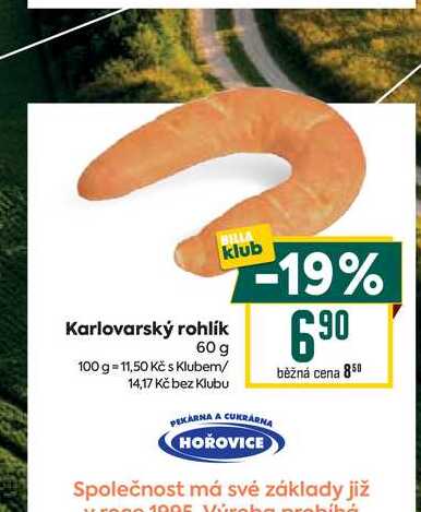 Karlovarský rohlík 60 g