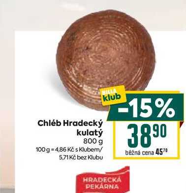 Chléb Hradecký kulatý 800 g