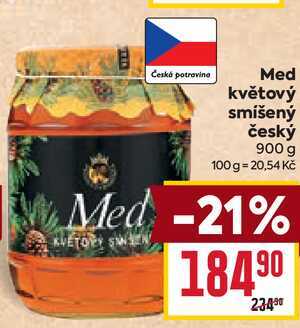 Med květový smíšený český 900 g