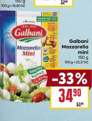 Galbani Mozzarella mini 150 g