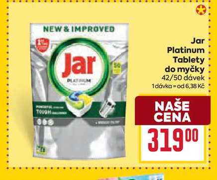 Jar Platinum Tablety do myčky 42/50 dávek