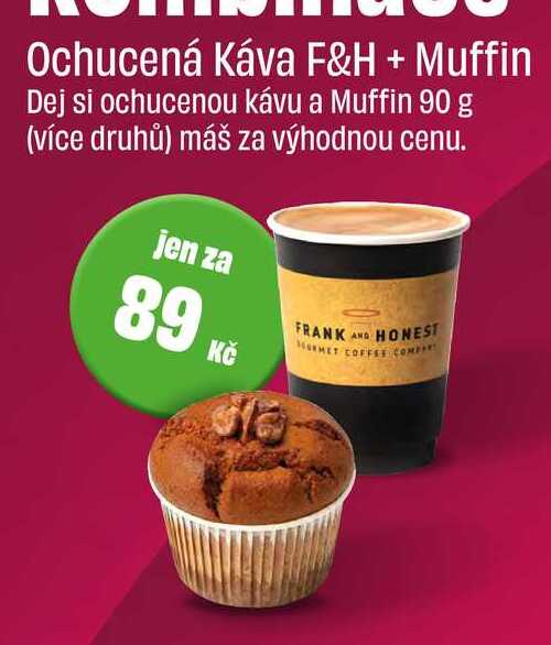 Ochucená Káva F&H a Muffin 90 g (více druhů)