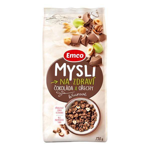 Emco Mysli na Zdraví Křupavé Čokoláda a ořechy