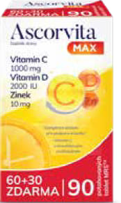 ASCORVITA MAX 60 + 30 tablet NAVÍC