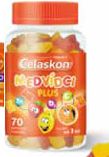 CELASKON MEDVÍDCI PLUS pro děti od 3 let 70 ks