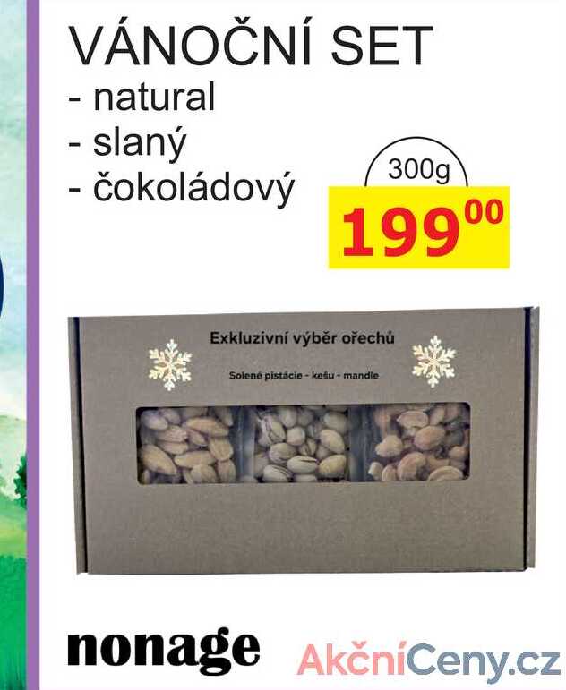 VÁNOČNÍ SET - natural - slaný - čokoládový 300g