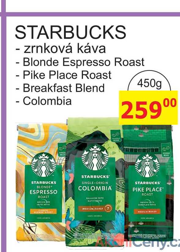 STARBUCKS - zrnková káva 450g