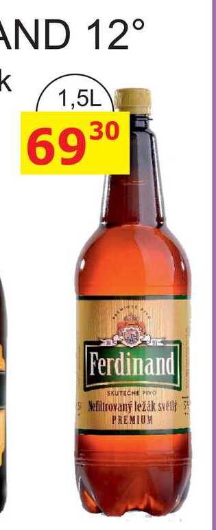 FERDINAND 12° - světlý ležák 1,5l