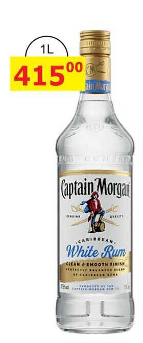 Captain Morgan White Rum 1l
