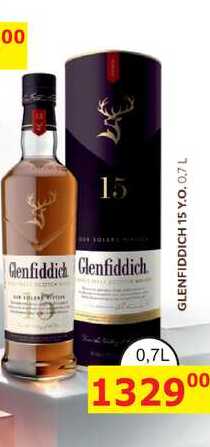 GLENFIDDICH 15 Y.O. 0.7 L