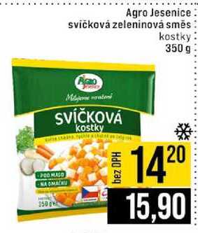 Agro Jesenice svíčková zeleninová směs kostky 350 g 