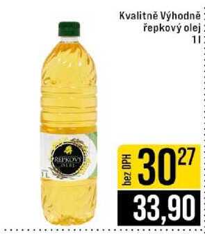 Kvalitně Výhodně řepkový olej 1 l