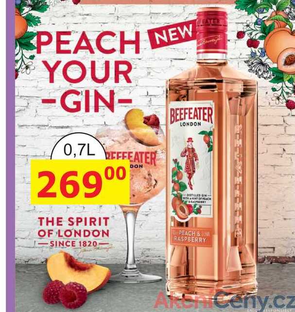 BEEFEATER LONDON GIN WITH A HINT OF PEACH 0,7l