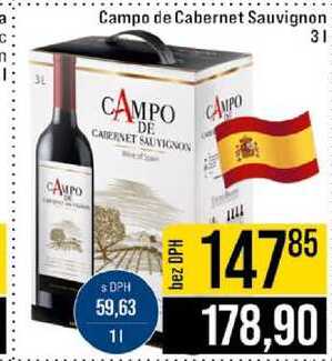 Campo de Cabernet Sauvignon 3 l