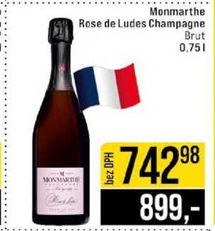 Monmarthe Rose de Ludes Champagne Brut 0,75 l