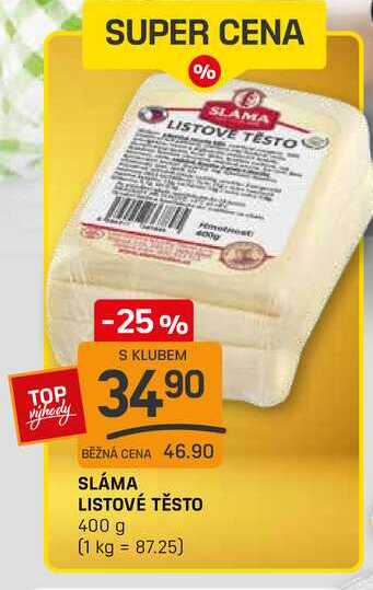 SLÁMA LISTOVÉ TĚSTO 400 g