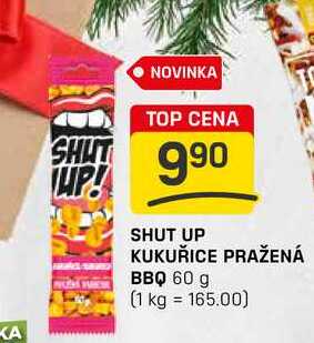 SHUT UP KUKUŘICE PRAŽENÁ BBQ 60 g