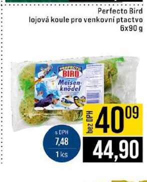 Perfecto Bird lojová koule pro venkovní ptactvo 6 x 90 g