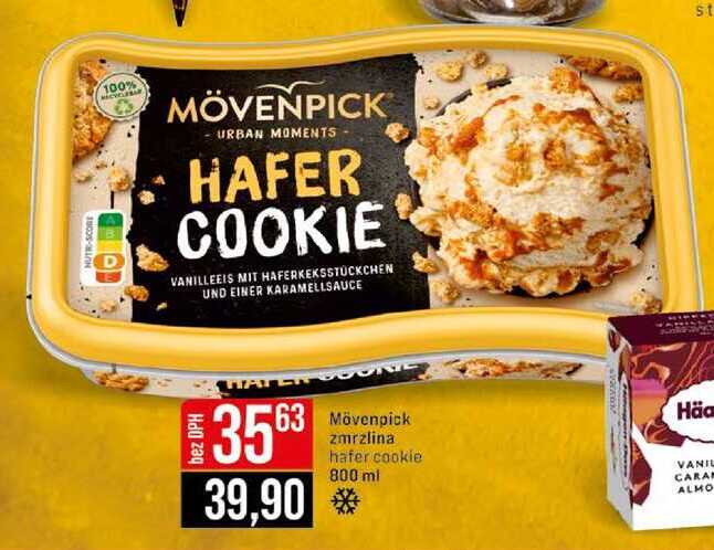 Mövenpick zmrzlina hafer cookie 800 ml
