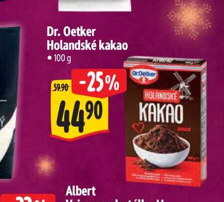 Dr. Oetker Holandské kakao 100 g