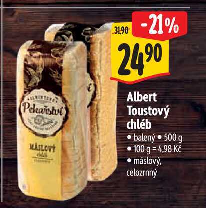 Albert Toustový chléb  500 g