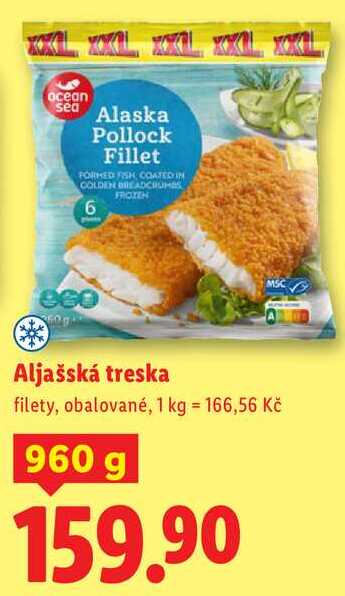 Aljašská treska, 960 g