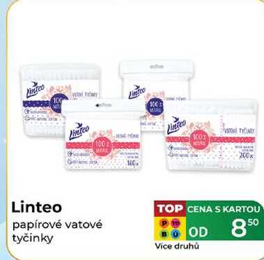 Linteo papírové vatové tyčinky