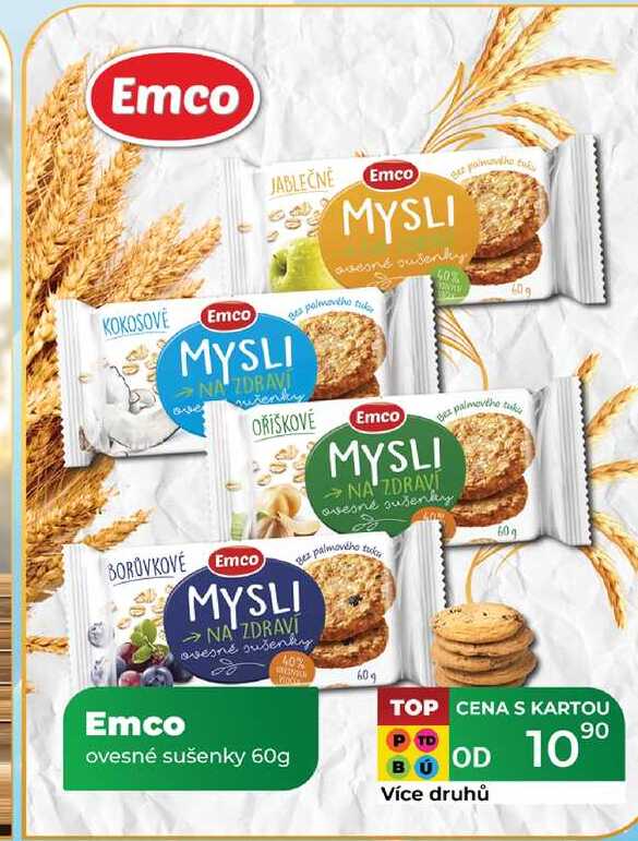 Emco ovesné sušenky 60g