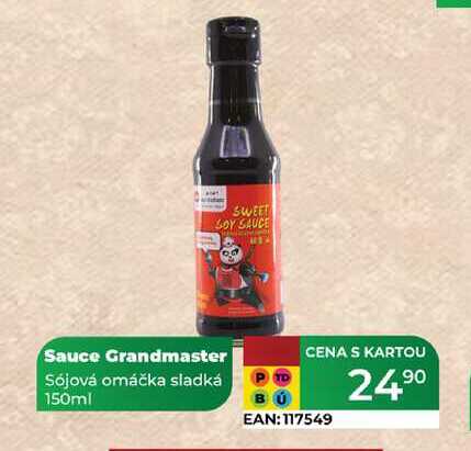 Sauce Grandmaster Sójová omáčka sladká 150ml