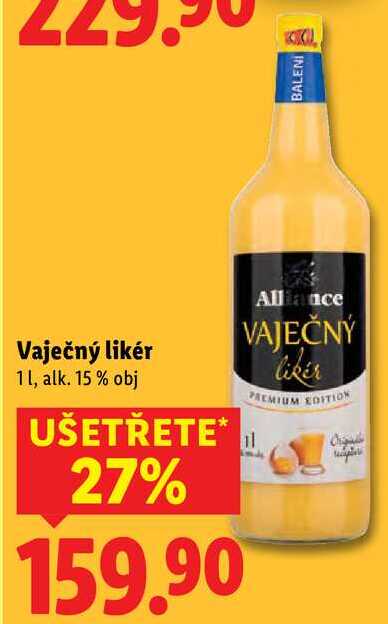 Vaječný likér, 1 l