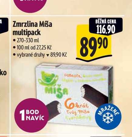 Zmrzlina Míša multipack 270-330 ml