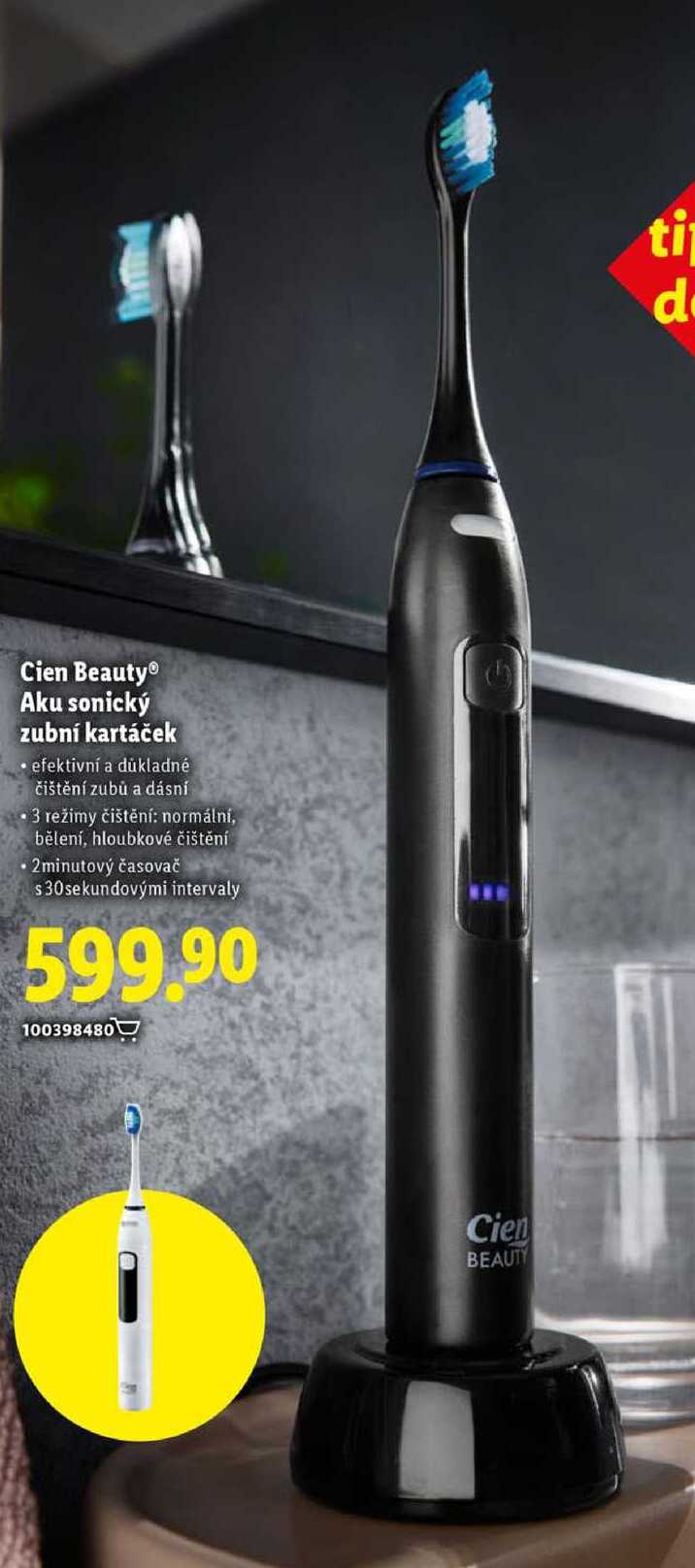 Cien Beauty Aku sonický zubní kartáček 