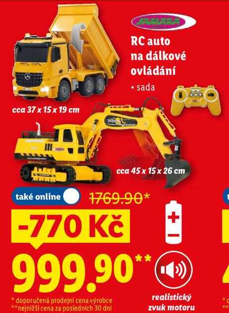 RC auto na dálkové ovládání