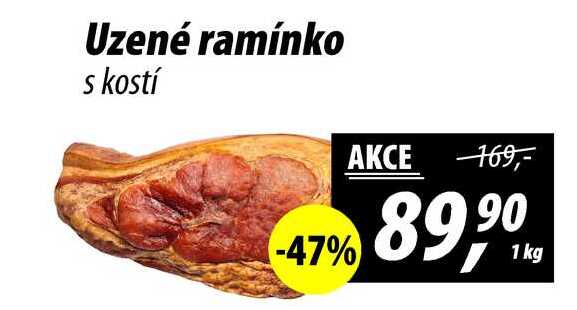 Uzené ramínko s kostí, 1 kg 