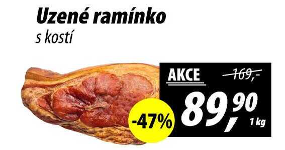 Uzené ramínko s kostí, 1 kg