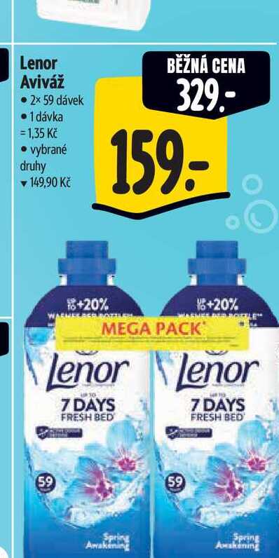 Lenor Aviváž 2× 59 dávek