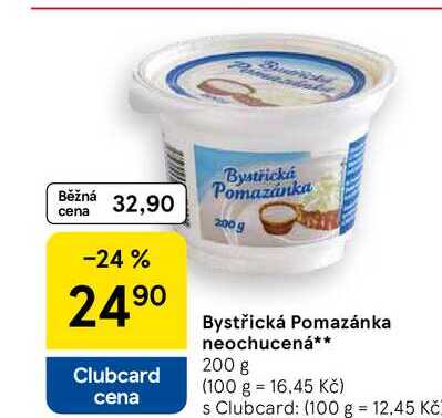 Bystřická Pomazánka neochucená, 200 g 