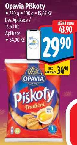 Opavia Piškoty, 220 g
