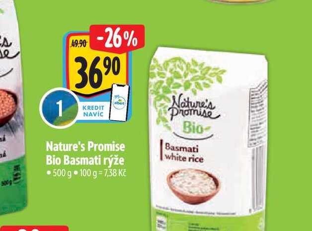   Nature's Promise Bio Basmati rýže 500 g 