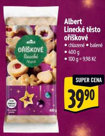 Albert Linecké těsto oříškové, 400 g