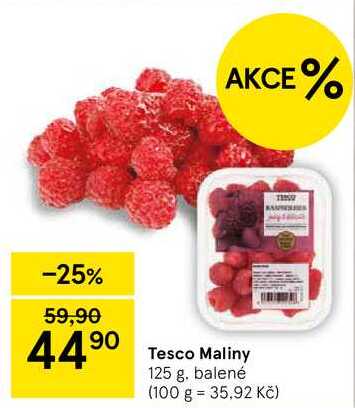 Tesco Maliny, 125 g
